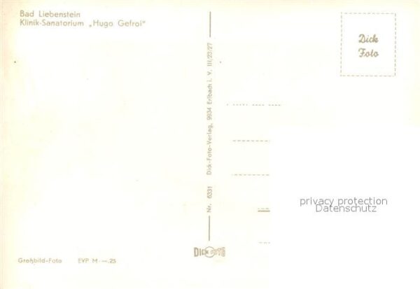 Bad Liebenstein Klinik Sanatorium Hugo Gefroi – Bild 2