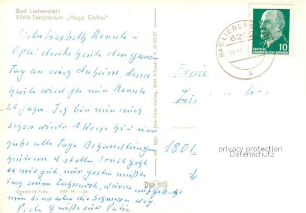Bad Liebenstein Klinik Sanatorium Hugo Gefroi – Bild 2