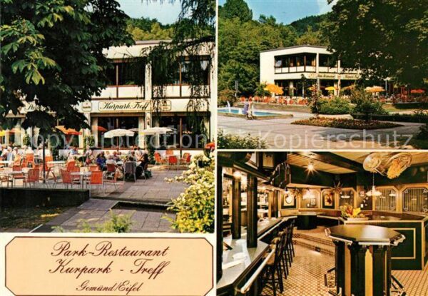 Gemuend Eifel Park Restaurant Kurpark Treff Terrasse