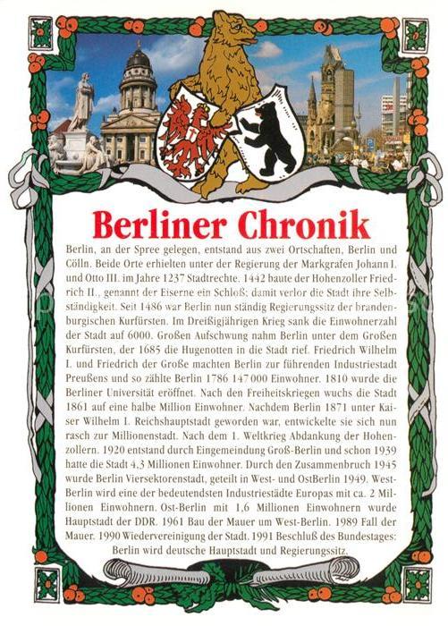 Berlin Berliner Chronik