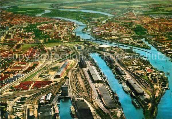 Bremen Hafen Fliegeraufnahme