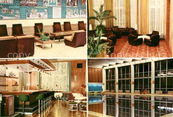Kuehlungsborn Ostseebad Meerwasserschwimmhalle des FDGB Foyer B