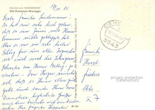 Rhenegge Sanatorium Sonnenhof – Bild 2