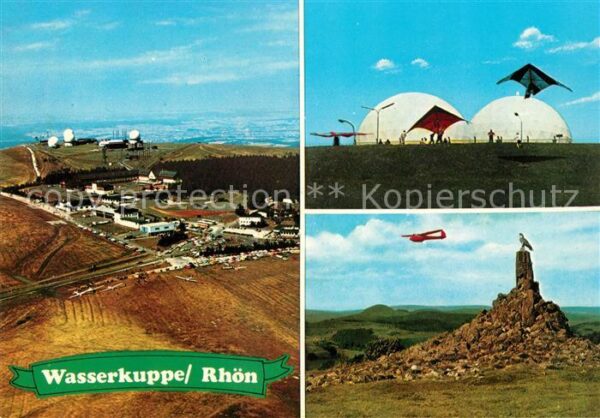 Wasserkuppe Rhoen Fliegeraufnahme Drachenflieger Fliegerd