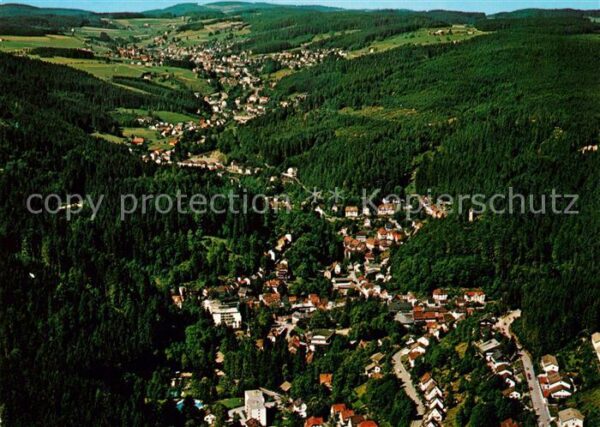 Triberg Schwarzwald Fliegeraufnahme