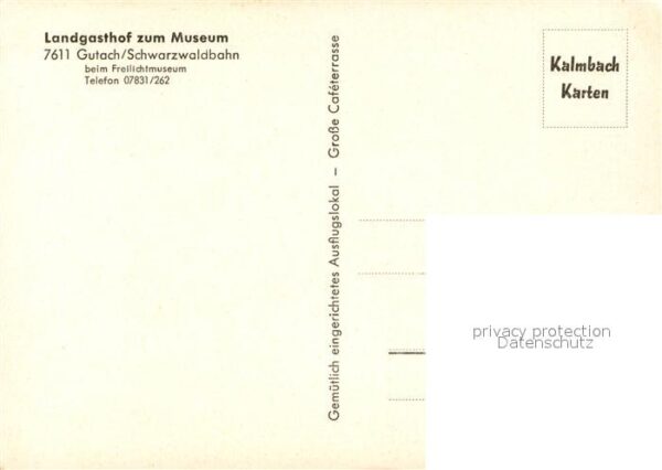 Gutach Schwarzwald Landgasthof zum Museum Terrasse Brunnen – Bild 2