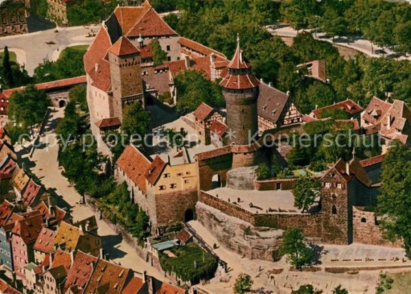 Nuernberg Die Burg Fliegeraufnahme