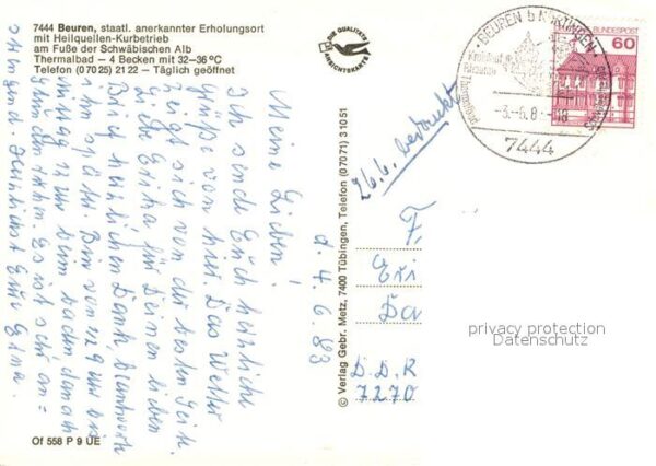 Beuren Hechingen Heilquellen Kurbetrieb – Bild 2