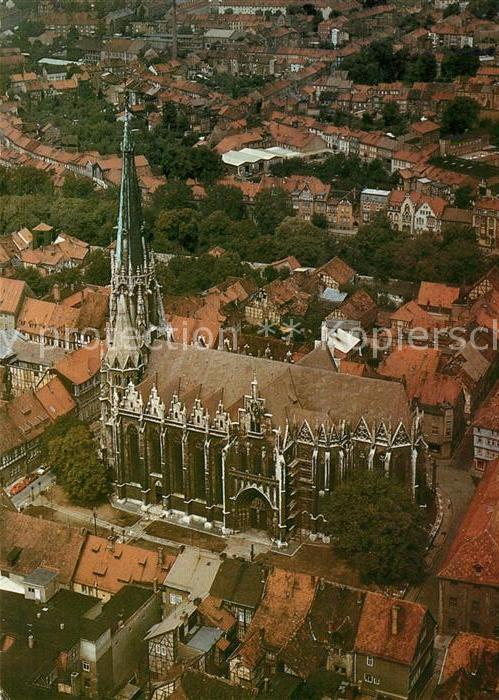 Muehlhausen Thueringen Pfarrkirche St Marien Fliegeraufnahme