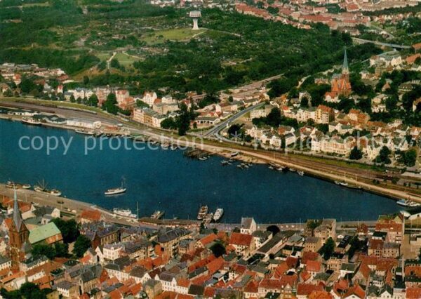 Flensburg Fliegeraufnahme mit Förde