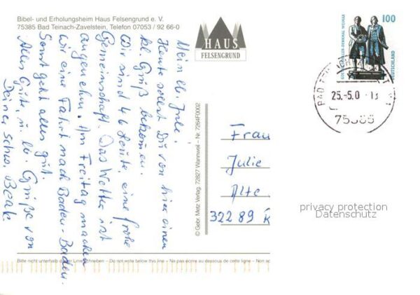 Bad Teinach-Zavelstein Erholungsheim Haus Felsengrund – Bild 2