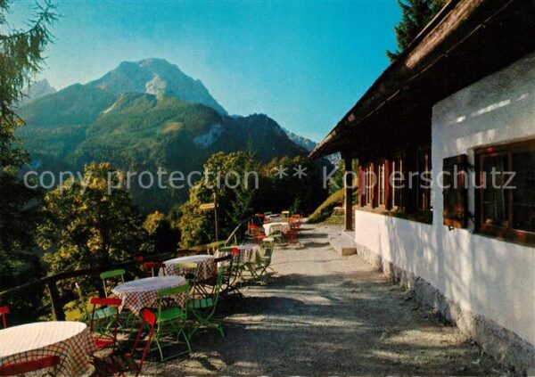 Ramsau Berchtesgaden Berggaststätte Gerstreut Soleleitungswe