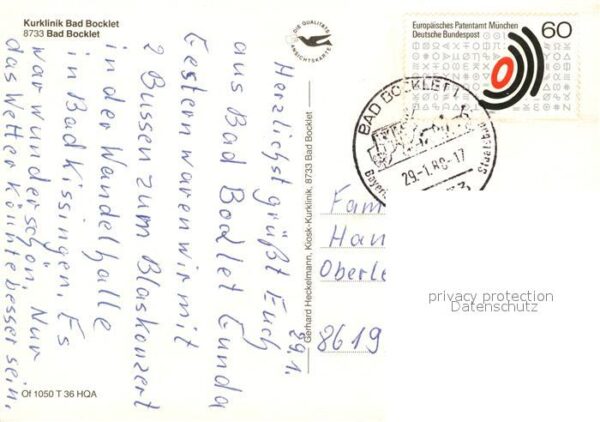 Bad Bocklet Kurklinik Bad Bocklet Speisesaal Hallen – Bild 2