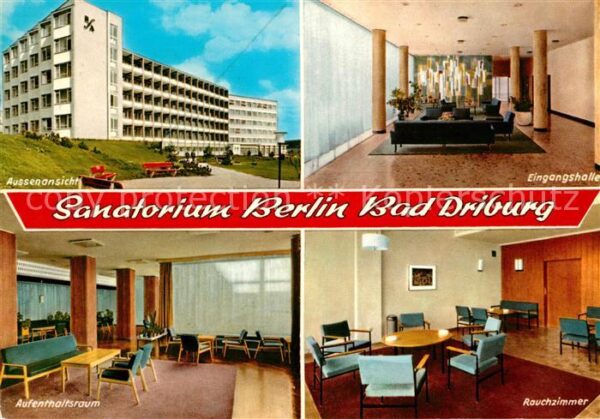 Bad Driburg Sanatorium Berlin Aussenansicht Eingang
