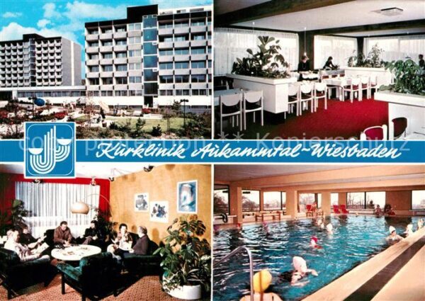 Wiesbaden Kurklinik Aukammtal Gasträume Hallenbad