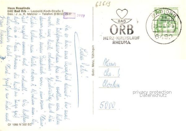 Bad Orb Haus Rosalinde Gästezimmer – Bild 2