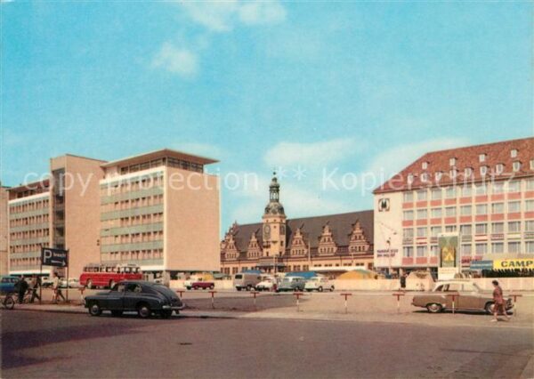 Leipzig Altes Rathaus Messeamt und Messehaus am