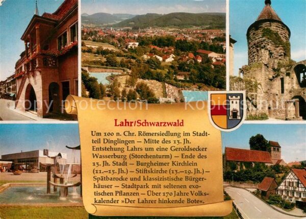 Lahr Baden Wasserburg Storchenturm Bürgerhäuser Br
