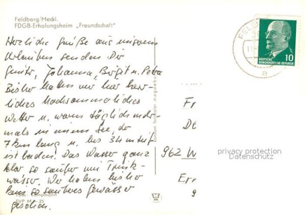 Feldberg Mecklenburg FDGB Erholungsheim Freundschaft – Bild 2
