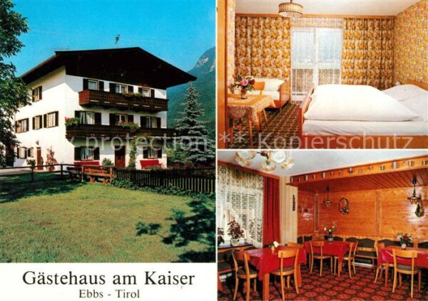 Ebbs Gästehaus am Kaiser Gaststube Zimmer