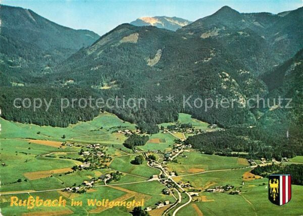 Russbach St Wolfgang Fliegeraufnahme