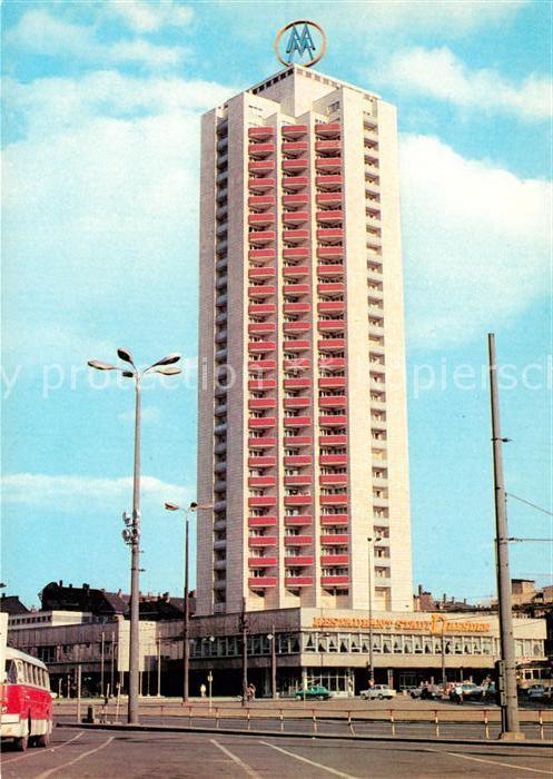 Leipzig Wohnhochhaus mit Restaurant Stadt Dresd