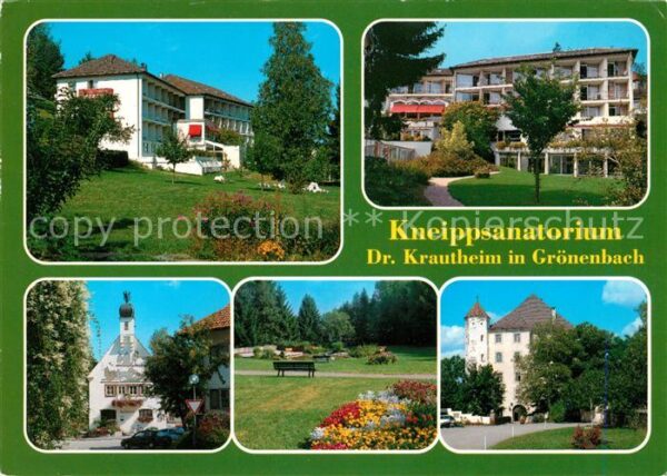 Bad Groenenbach Kneippsanatorium Dr Krautheim Rathaus P