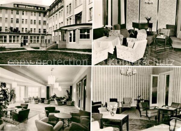 Bad Kissingen Saale Sanatorium Musikzimmer Vestibül R