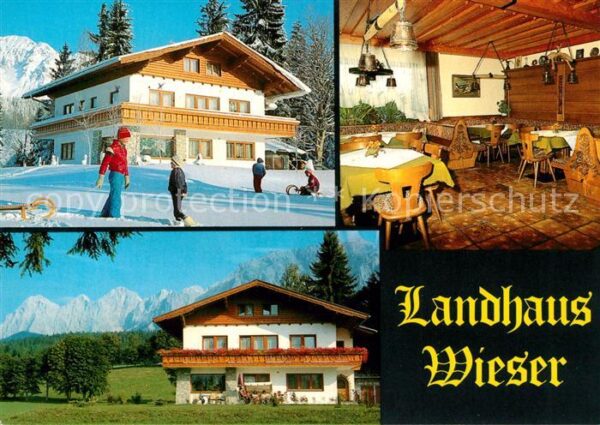 Ramsau Dachstein Steiermark Landhaus Wieser Gastraum