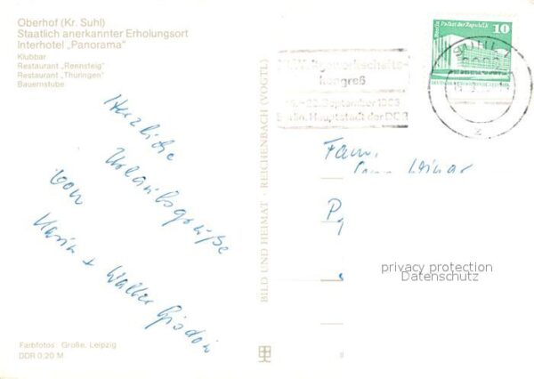 Oberhof Thueringen Interhotel Panorama Klubbar Restaurant – Bild 2