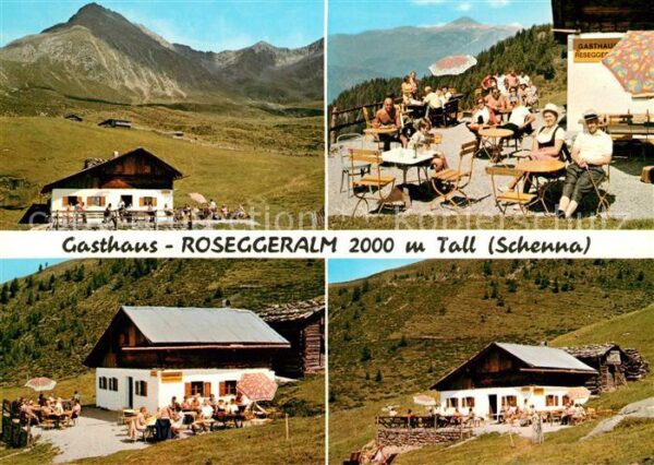 Schenna Meran Gasthaus Roseggeralm Terrasse