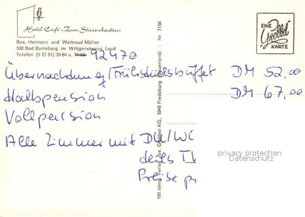 Bad Berleburg Hotel Zum Starenkasten Cafe – Bild 2