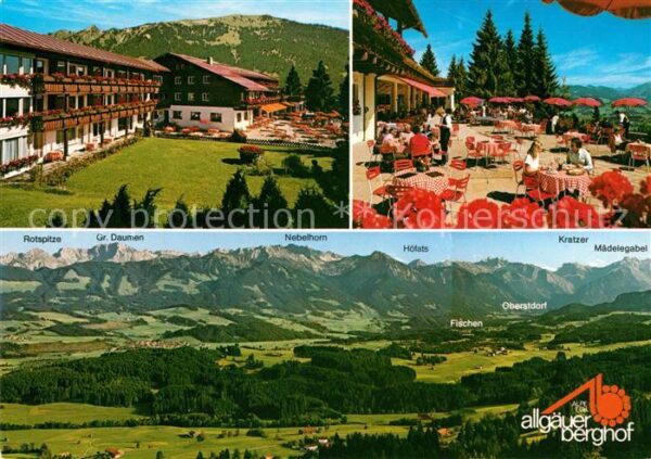 Sonthofen Oberallgaeu Hotel Allgäuer Berghof mit Alpe Eck Pan