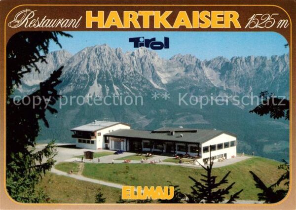 Ellmau Tirol Restaurant Hartkaiser Fliegeraufnahme