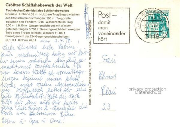 Lueneburg Schiffshebewerk Scharnebeck – Bild 2