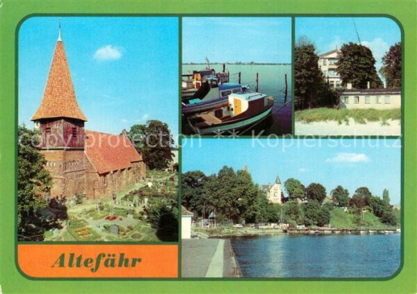 Altefaehr Ruegen Dorfkirche Seglerhafen Reha der Volkswe