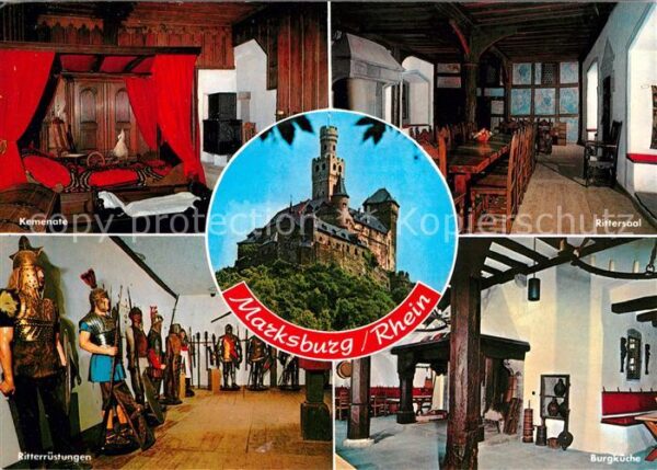 Braubach Rhein Marksburg Kemenate Rittersaal Ritterrüs