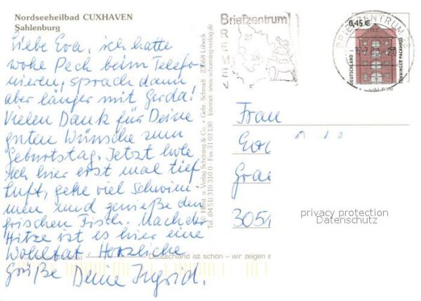 Cuxhaven Sahlenburg Nordseebad Fliegeraufnahme – Bild 2
