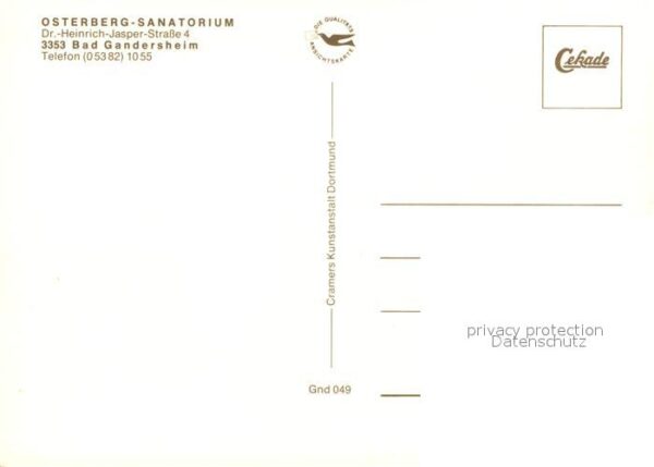 Bad Gandersheim Osterberg Sanatorium Gastraum Hallenbad – Bild 2