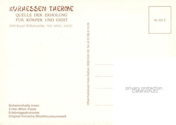 Wilhelmshoehe Kassel Kurhessen Therme Restaurant Whirlpool – Bild 2