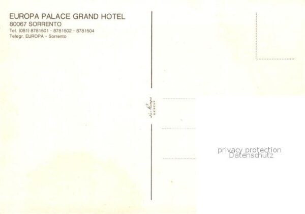 Sorrento Campania Europa Palace Grand Hotel – Bild 2