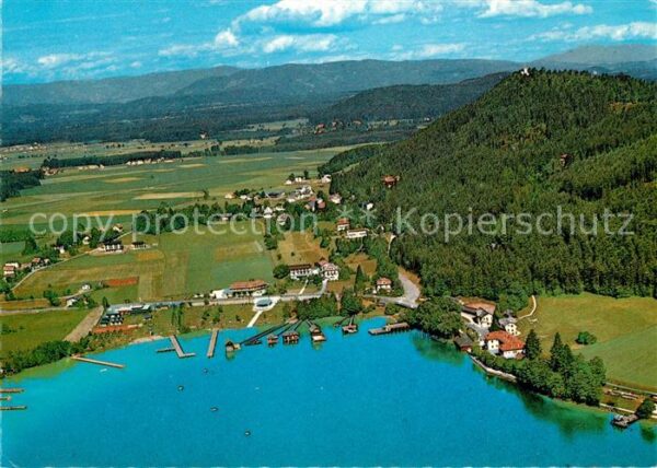Unterburg Klopeinersee Fliegeraufnahme Georgiberg