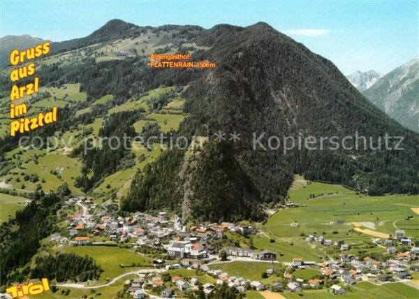 Arzl Pitztal Fliegeraufnahme