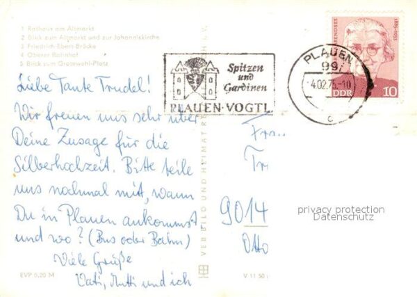 Plauen Vogtland Rathaus Altmarkt Johanniskirche – Bild 2