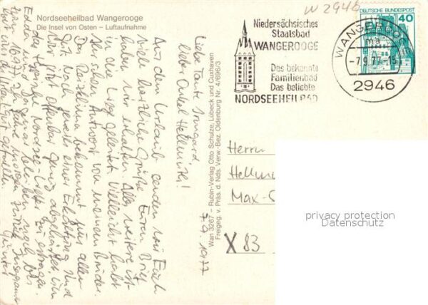 Wangerooge Nordseebad Fliegeraufnahme – Bild 2