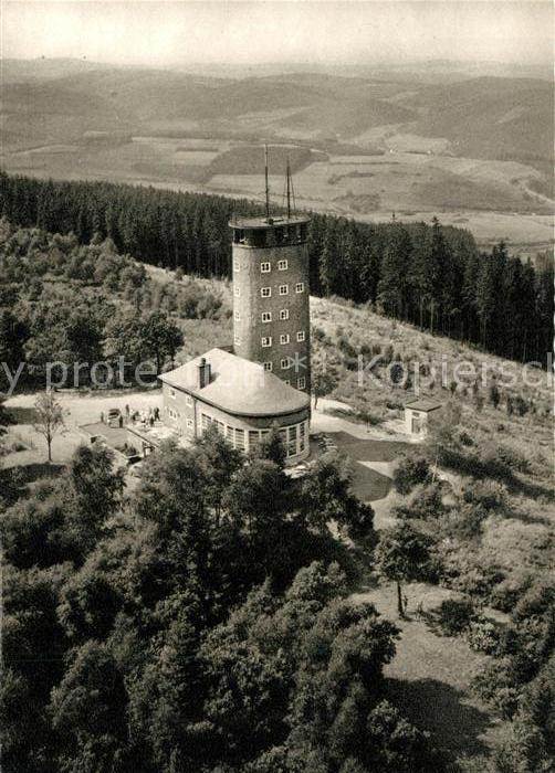 Kirchhundem Fliegeraufnahme Aussichtsturm Hohe Brac