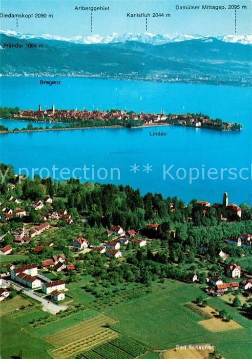 Lindau Bodensee Fliegeraufnahme Bad Schachen