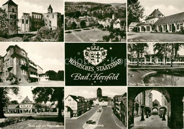 Hersfeld Bad Marktplatz Wandelhalle Stiftsruine