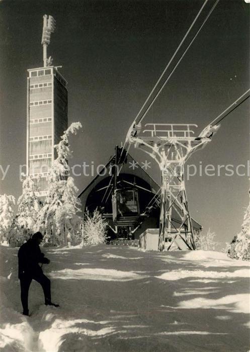 Oberwiesenthal Erzgebirge Fichtelberghaus Schwebebahn Bergstation