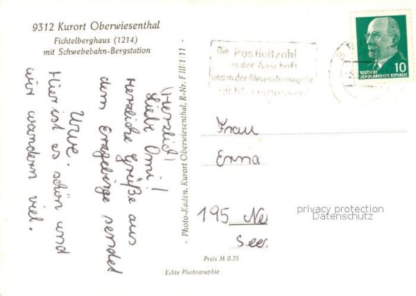 Oberwiesenthal Erzgebirge Fichtelberghaus Schwebebahn Bergstation – Bild 2